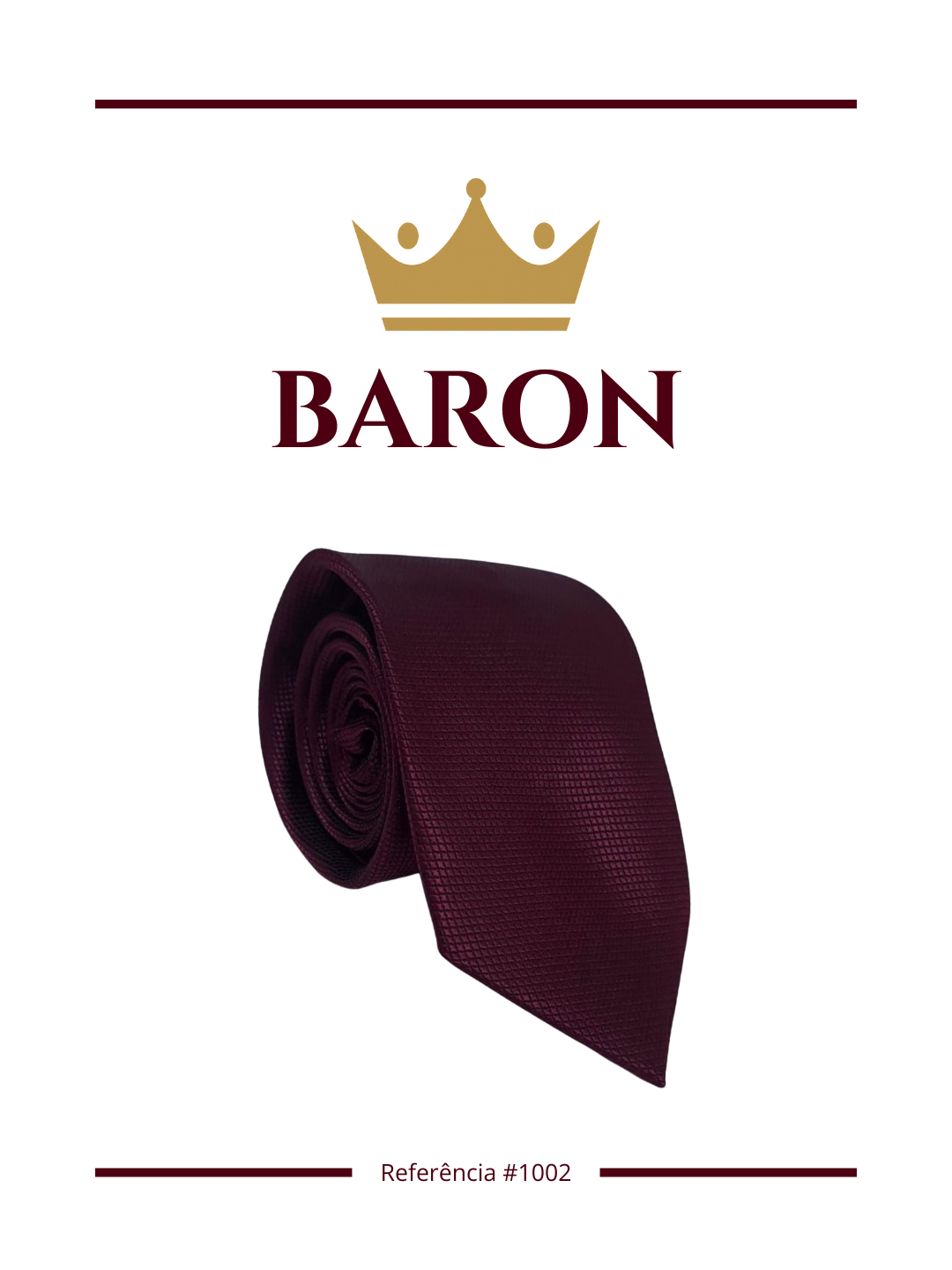 Gravata Lisa Bordô