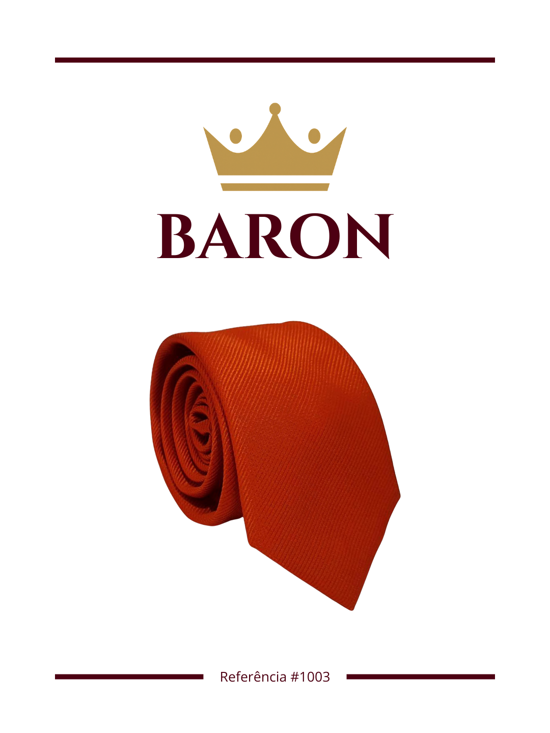 Gravata Lisa Laranja