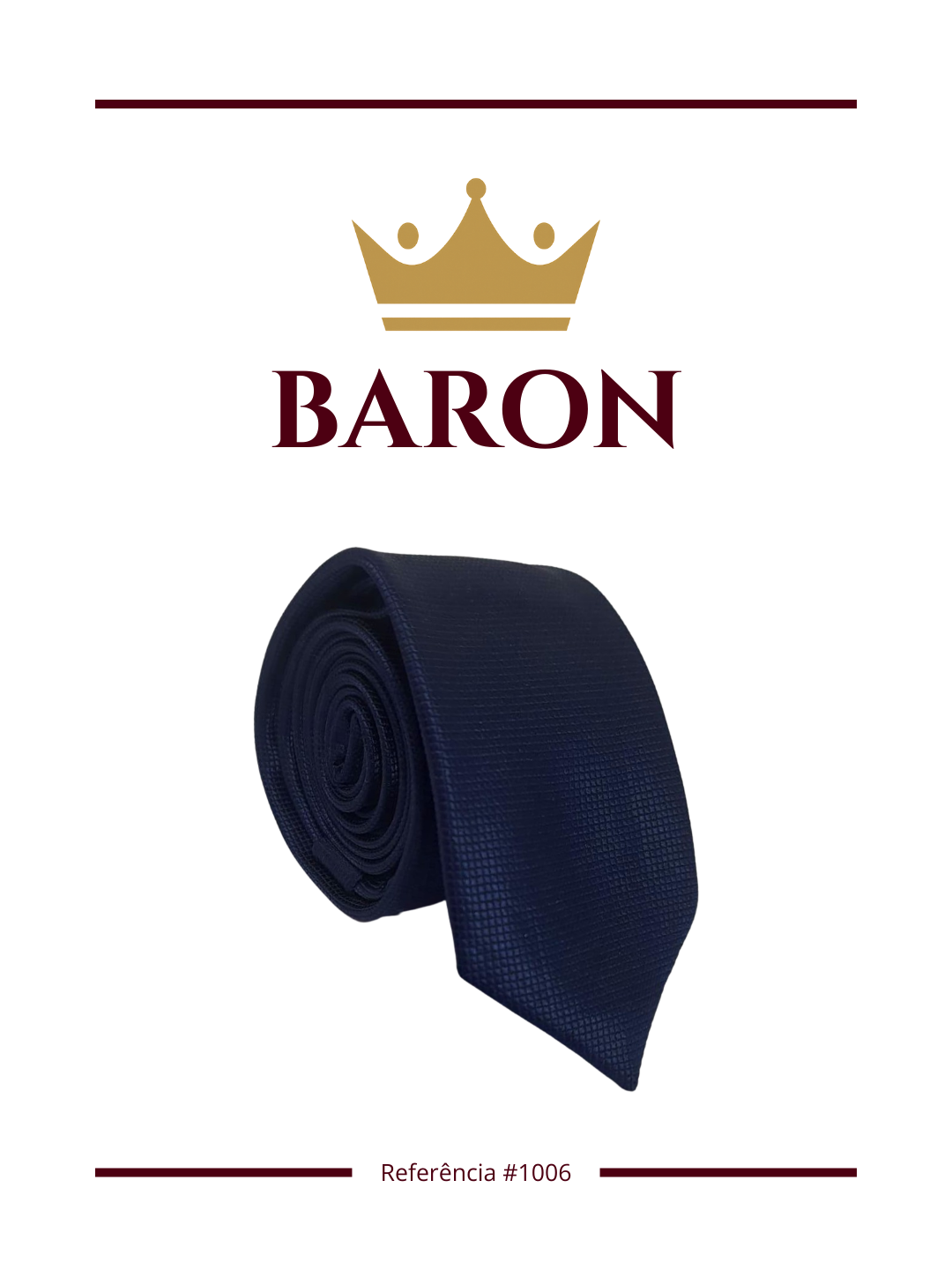 Gravata Lisa Azul Escuro