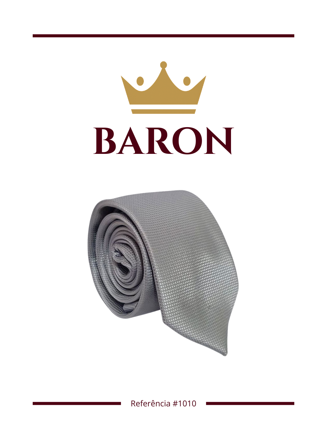 Gravata Lisa Cinza Claro